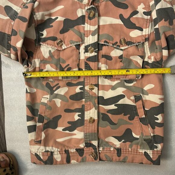 Zara Kid’s Camouflage Jacket 10 Utility Fall Faded Look Dopamine Classic Casual - Picture 9 of 12